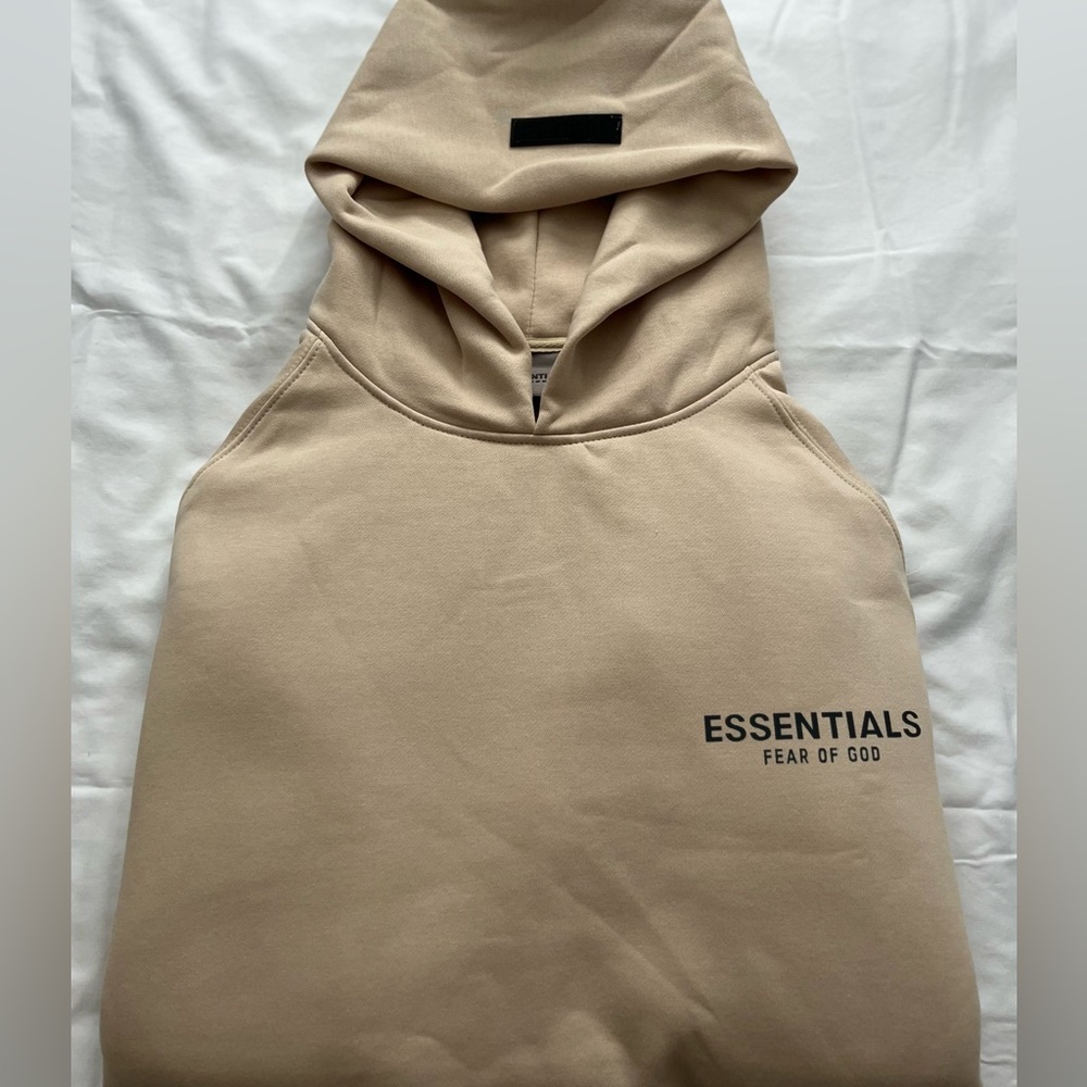 Essentials Hoodie, beige, large